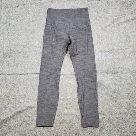 Lululemon Align Pant II Size 6 Womens Mini Heathered Herringbone Black White 23" - Picture 1 of 8